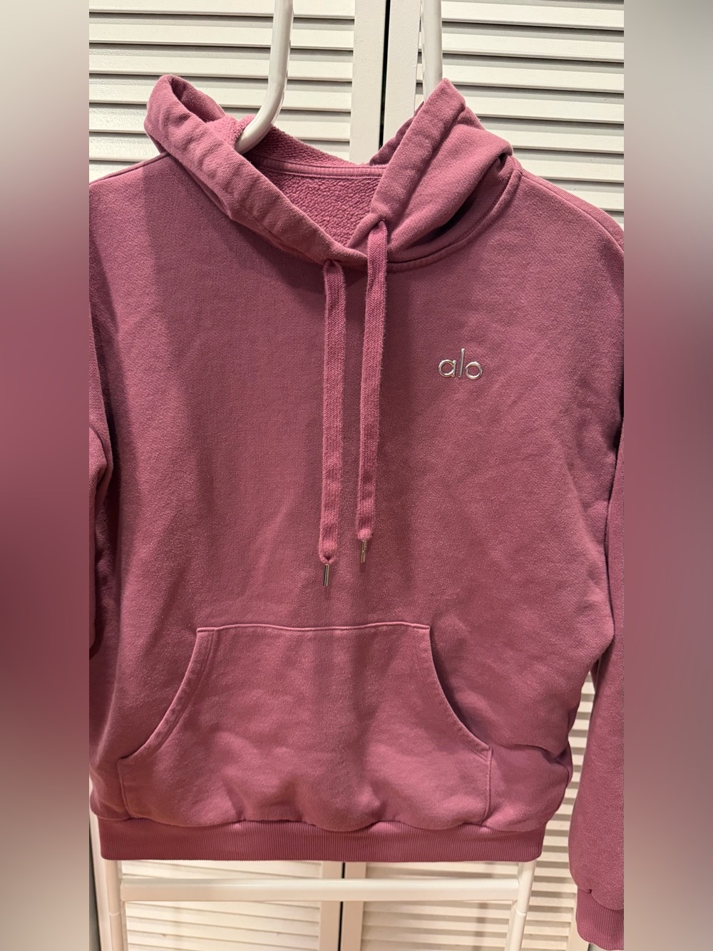 Alo Yoga Accolade Hoodie Sweatshirt Women’s Size S Dusty Rose - Picture 2 of 8